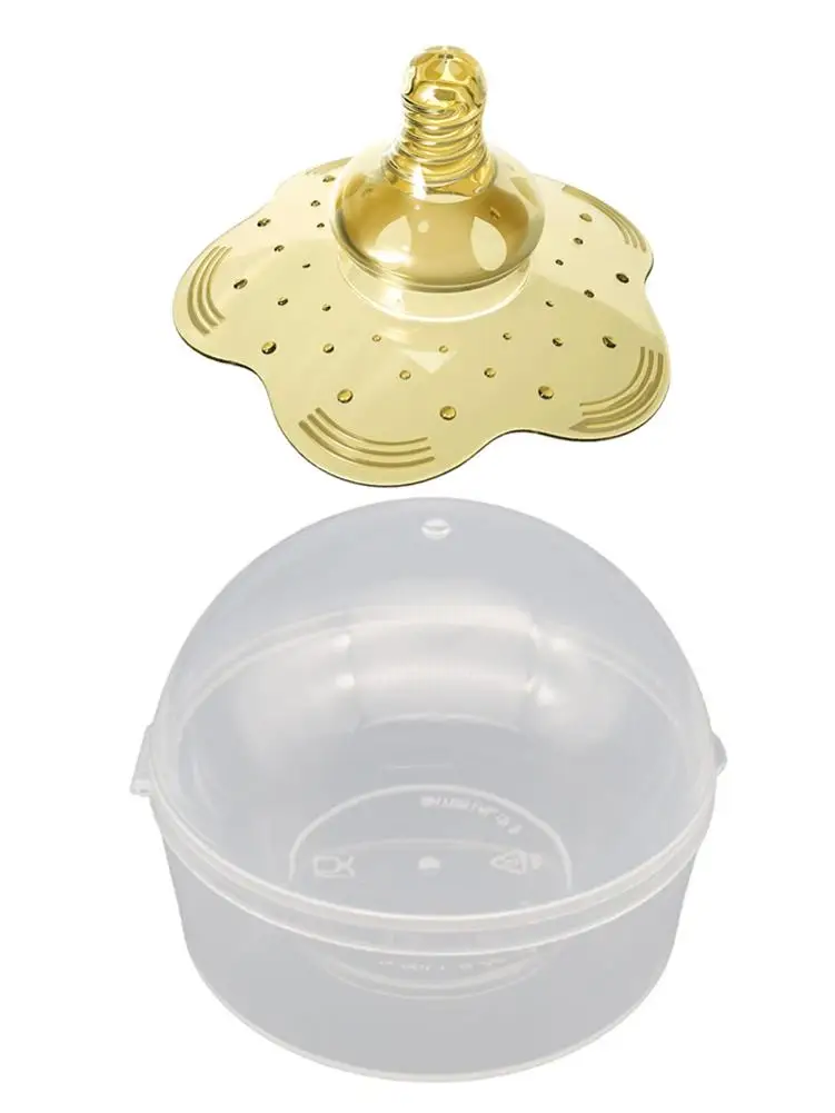 

Nipple Shields Nursing Pad Silicone Nipple Protectors Safety Spill Prevention Breast Teat Cover Mat Petal Design Nipple Pad