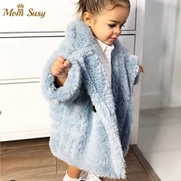 fashion baby girl winter jacket fur thick toddler child warm sheep like coat wool baby outwear high quality girl clothes 2 14y