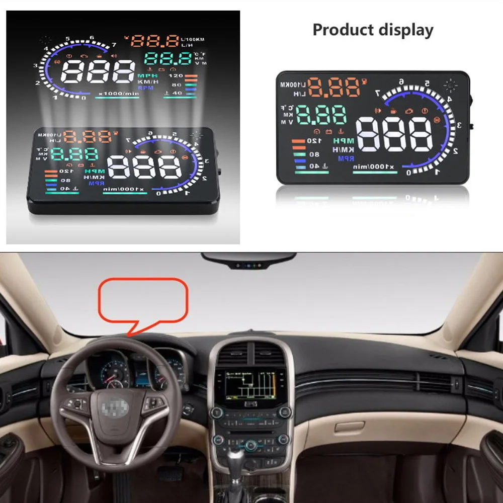 For Chevrolet Malibu/Silverado 2015 2016 Safe Driving Screen Car HUD Head Up Display Projector Refkecting Windshield