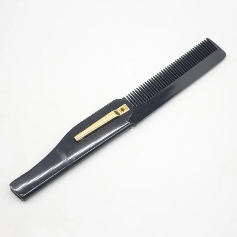 Мужская Портативная Складная расческа бизнес путешествия Пластиковая Расческа