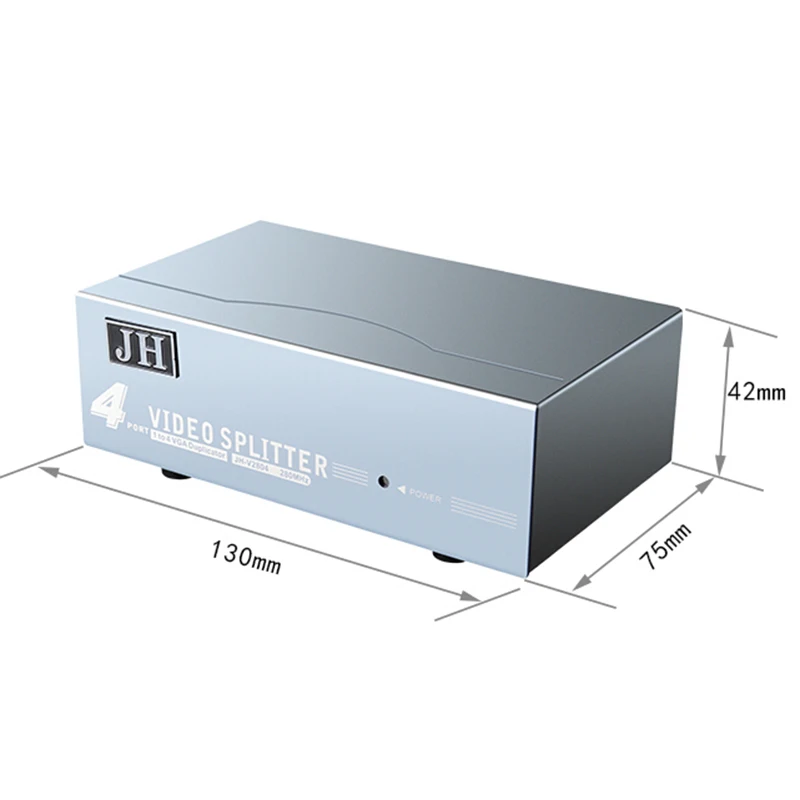 JH-LINK VGA коммутатор с 4 портами SVGA видео 4*1 HD усилитель сигнала сплиттер широким