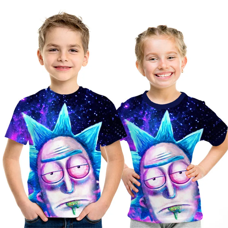 Коллекция года, новая летняя детская футболка с 3D принтом «Rick and Morty By Jm2» футболка с аниме для мальчиков и девочек красивые детские футболки для детей возрастом от 4 до 12 лет - Цвет: picture show NT-514