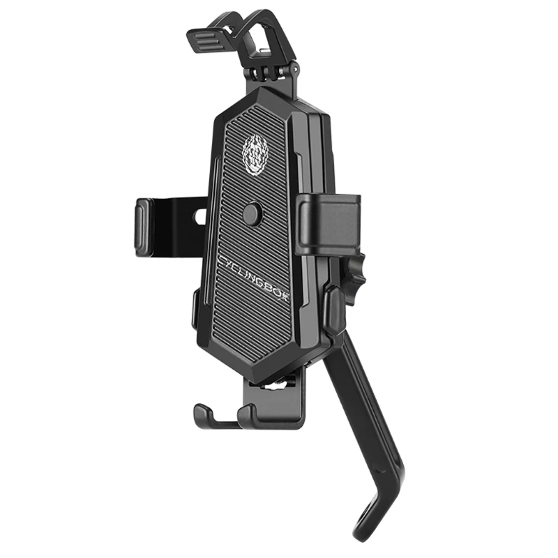 

Aluminum Alloy Motorcycle Holder Bicycle Phone Holder Bicycle Bike Mount Mobile Holder 360 Degrees Rotatable GPS