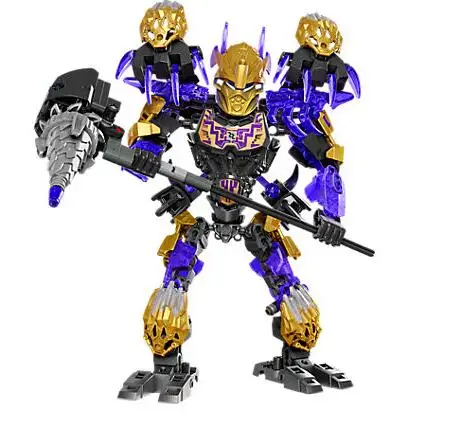 Bevle XSZ 612-3 Биохимический воин BionicleMask светильник Bionicle Onua Terak Строительный Блок Совместимые 71309 игрушки