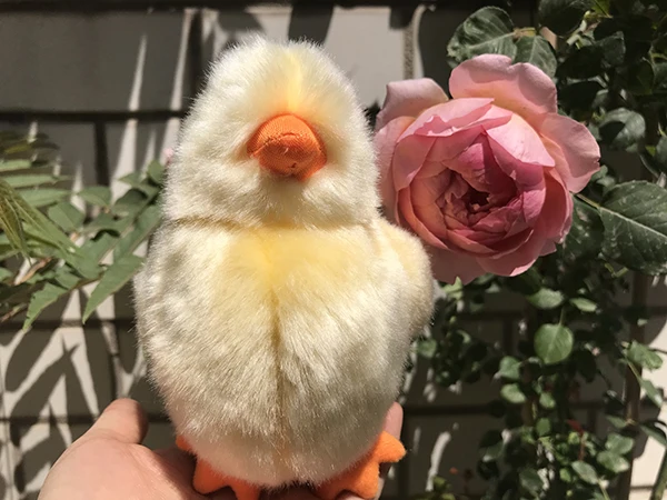 Симпатичная желтая курица имитация жизни как животное плюшевая игрушка мягкая