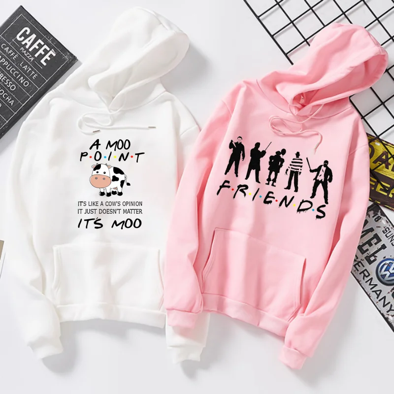 

Толстовка Женская флисовая с капюшоном и надписью, с принтом