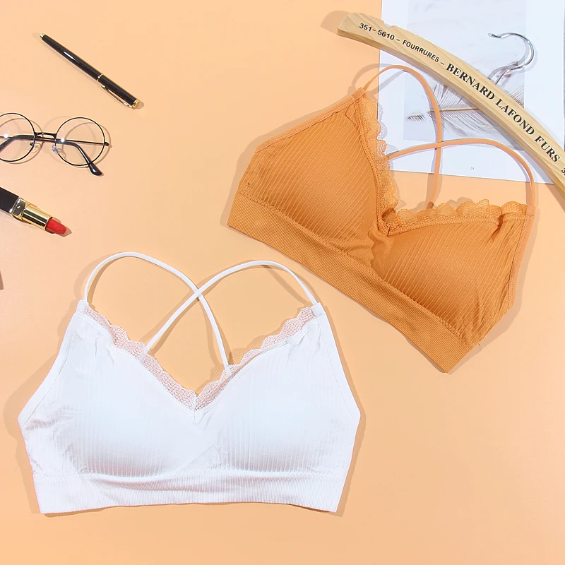 Сексуальный soutien gorge femme бюстгальтер пуш ап с мягкой чашкой летний топ кружевной