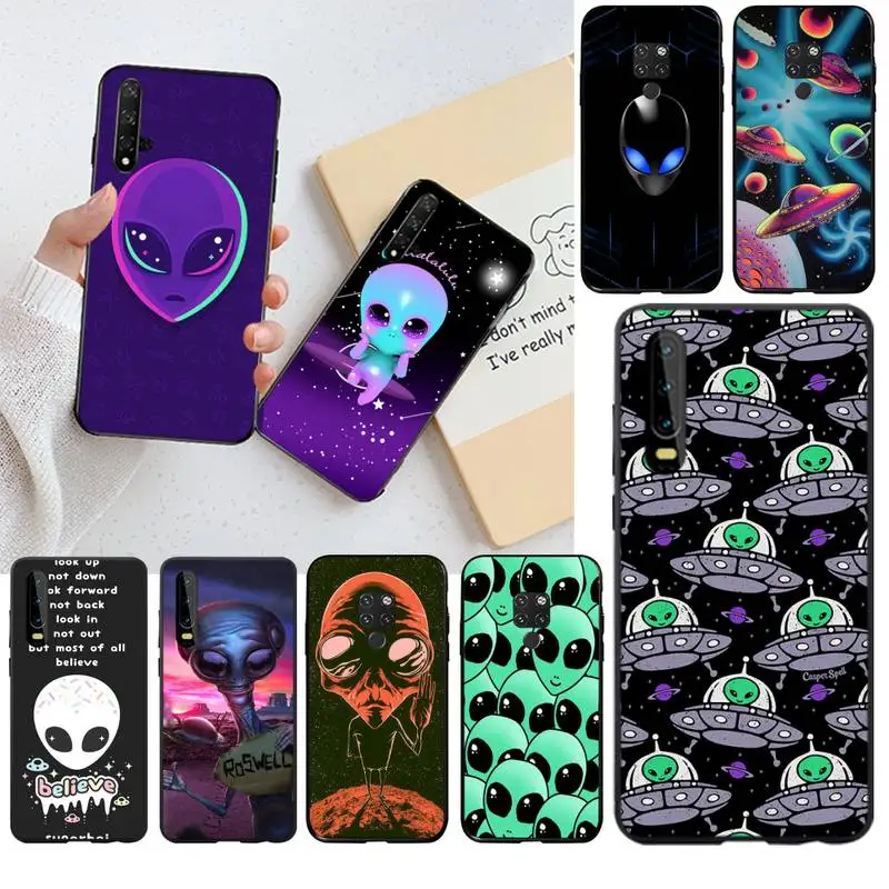 

Alien UFO DIY Luxury Phone Case for Huawei P40 P30 P20 lite Pro Mate 30 20 Pro P Smart 2019 prime