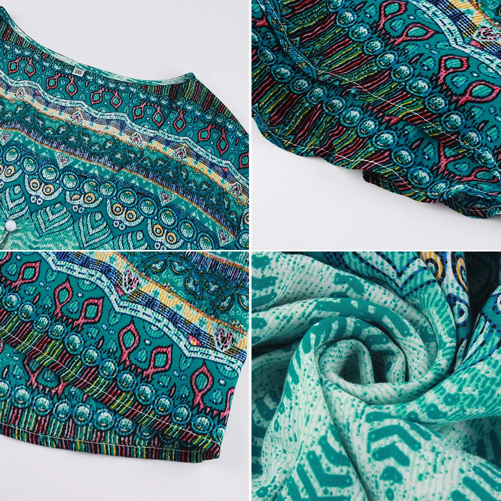 Ретро размера плюс женское платье 2021 повседневное хлопковое летнее богемное