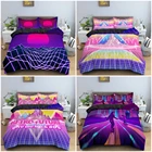 Комплект постельного белья в стиле ретро, винтажный пододеяльник из микрофибры 80-х, 23 шт.