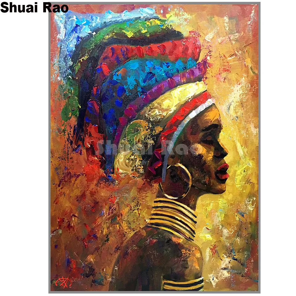 Алмазная живопись Африканской женщины полный квадратный/круглый алмаз 5d Вышивка