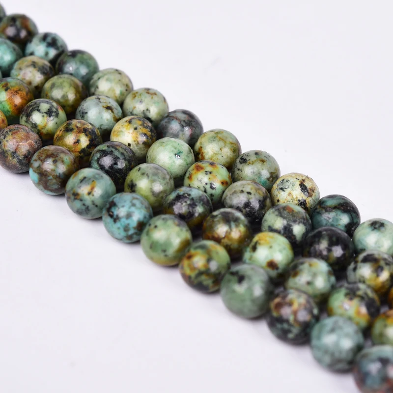 Круглые бусины россыпью Asingeloo из натурального камня 15 5 Дюймов нить 4 6 8 10 мм