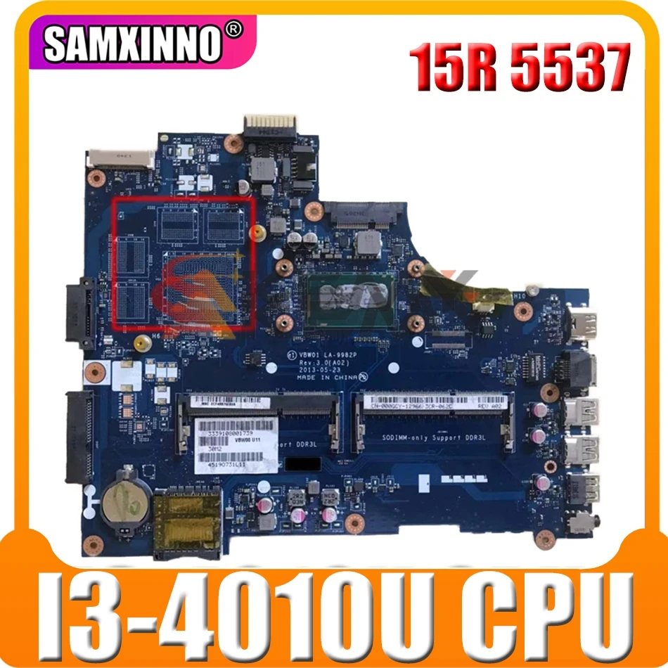

Оригинальная материнская плата для ноутбука DELL Inspiron 15R 5537 3537 I3-4010U материнская плата CN-0PJNNJ 0PJNNJ VBW01 LA-9982P SR16Q