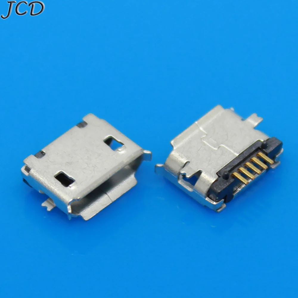 JCD 50 шт./лот Micro USB 5-контактный разъем типа B для мобильного телефона зарядки |