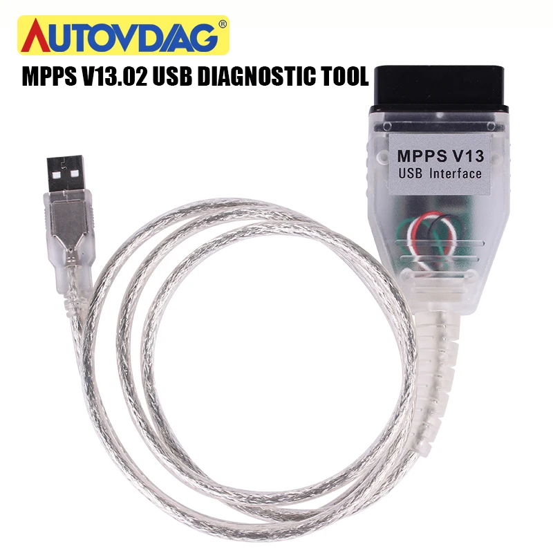 ЭБУ программист MPPS V13.02 OBD2 кабель SMPS MPPS V13 Чип ECU Инструмент настройки USB Диагностический Интерфейс устройство для перепрограммирования ЭБУ переназначения