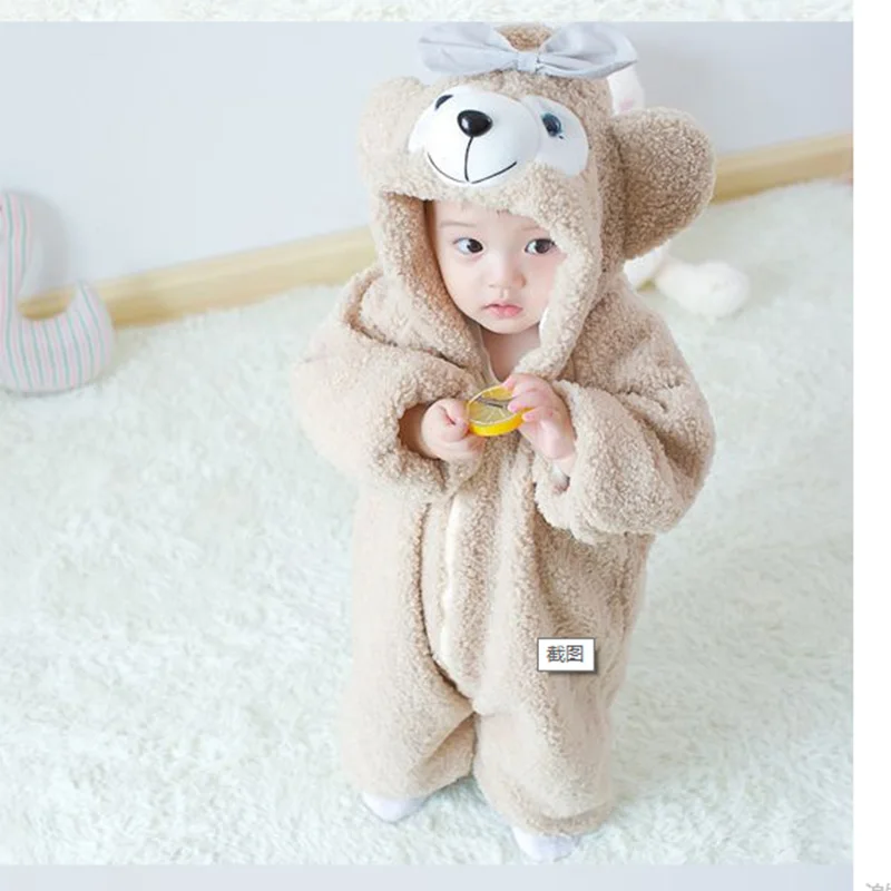 Новая детская зимняя AnimalPyjamas медведи Duffy и shelliemay Комбинезоны пижамы костюмы для