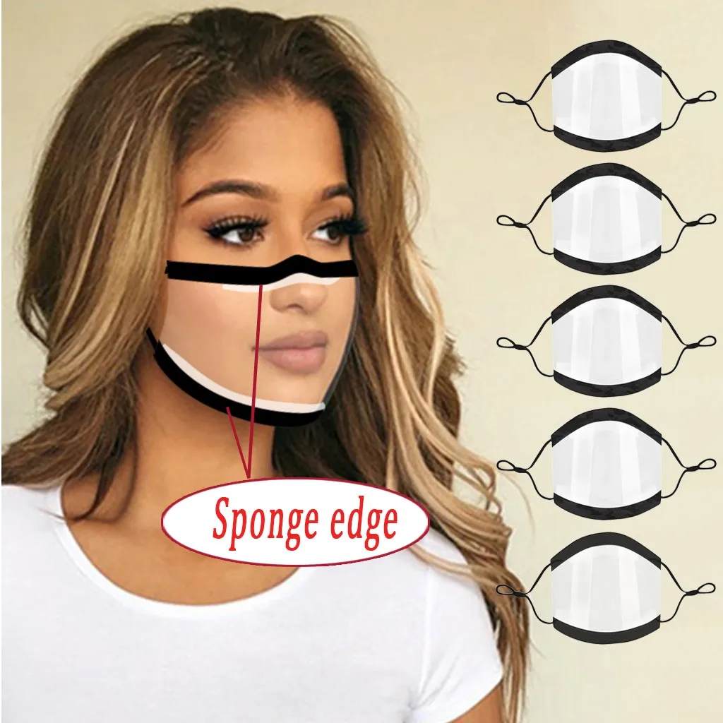 Маска для лица с прозрачными окошками 5 шт.|Женские маски| |