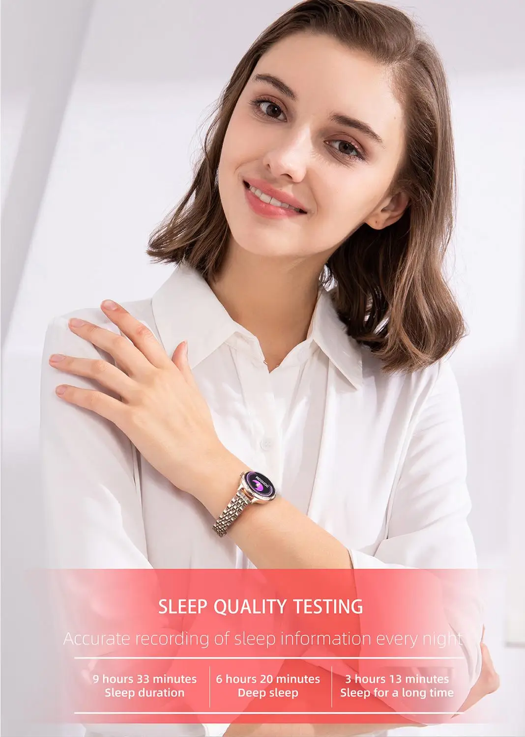 

M9 Smart Watch Female Physiological Period Reminder Sleep Monitoring Sports Fitness Bracelet M9 Smart Watch For Women Ladies