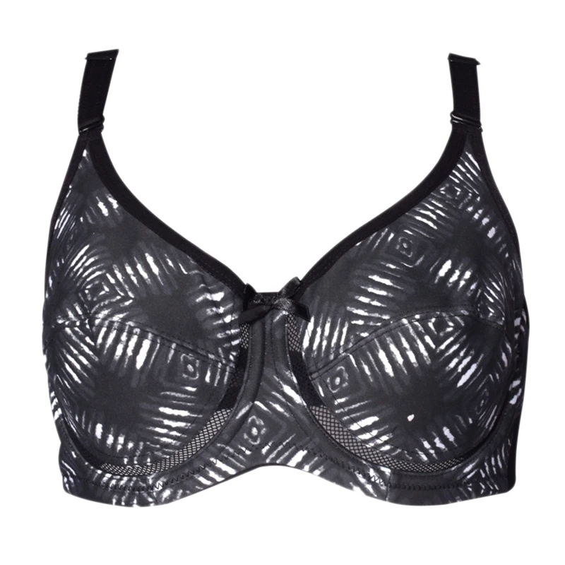 

Thin Cup With Steel Ring Printing Fitness Step Yoga Shockproof Sports Bra Underwear Women