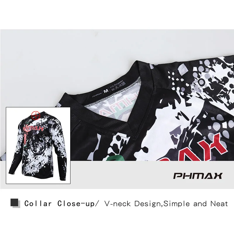 PHMAX велосипедная одежда спортивные майки дышащая быстросохнущая рубашка DH