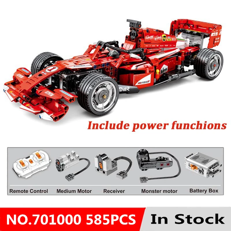 Technic MOC функция двигателя автомобили моторная техника автомобиль F1 скоростной