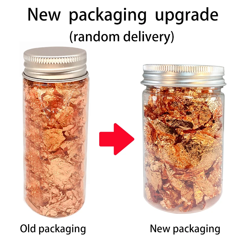 3g съедобный Золотой чешуйчатого льда для выпечки украшения из розового золота