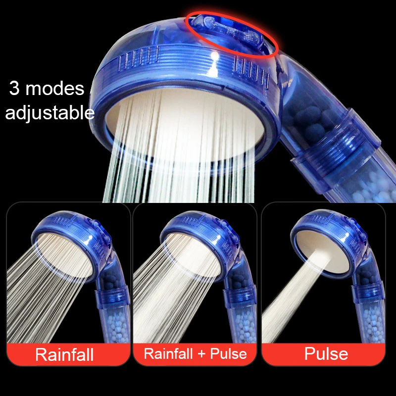 Регулируемая головка для душа высокого давления 3 функции | Обустройство дома