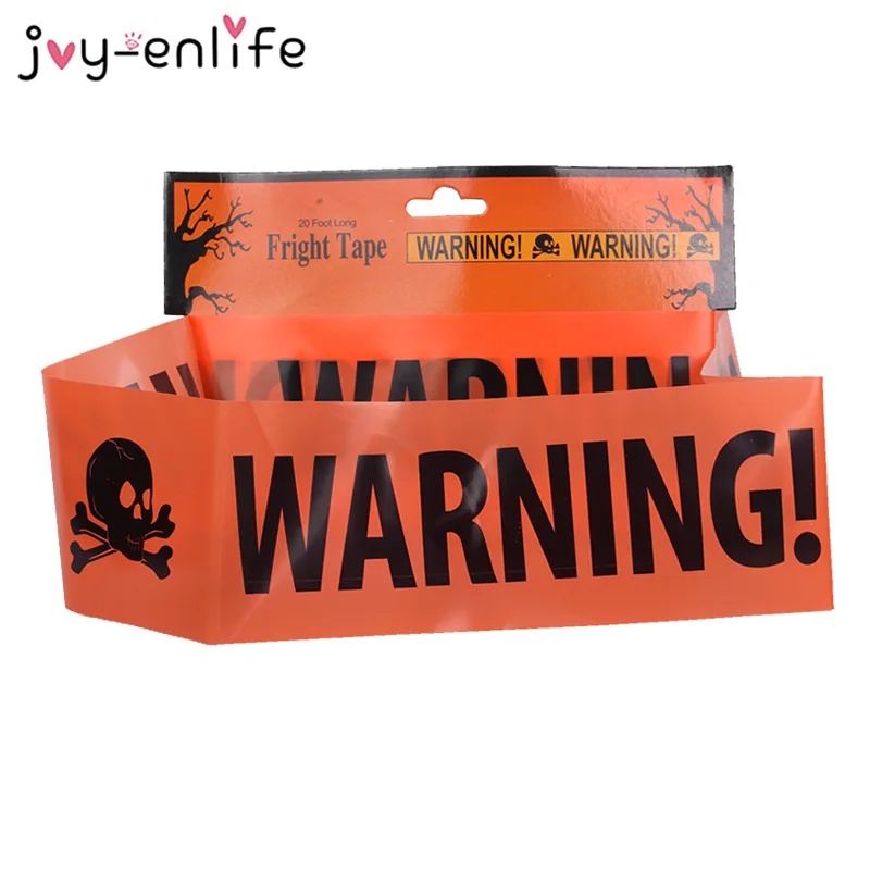 JOY-ENLIFE Хэллоуин Предупреждение лента для предупреждения Хэллоуин вечерние Опасности Лента Предупреждение лента изолирующий ремень знак садовый декор 580x8,5 см