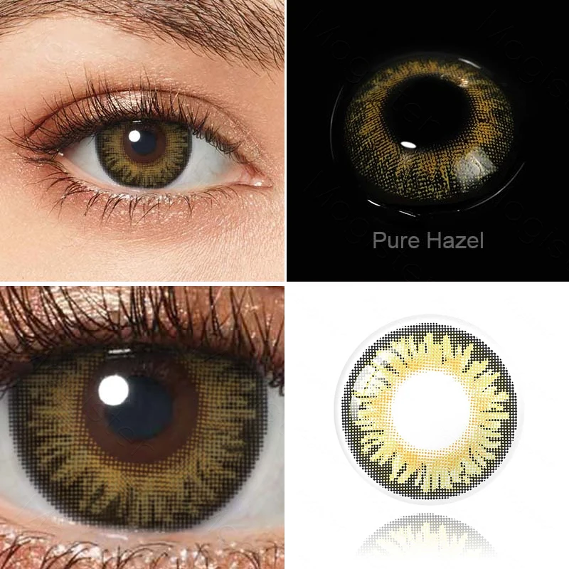 Контактные линзы 3 тона цветные ed для глаз 1 пара цветных контактных линз