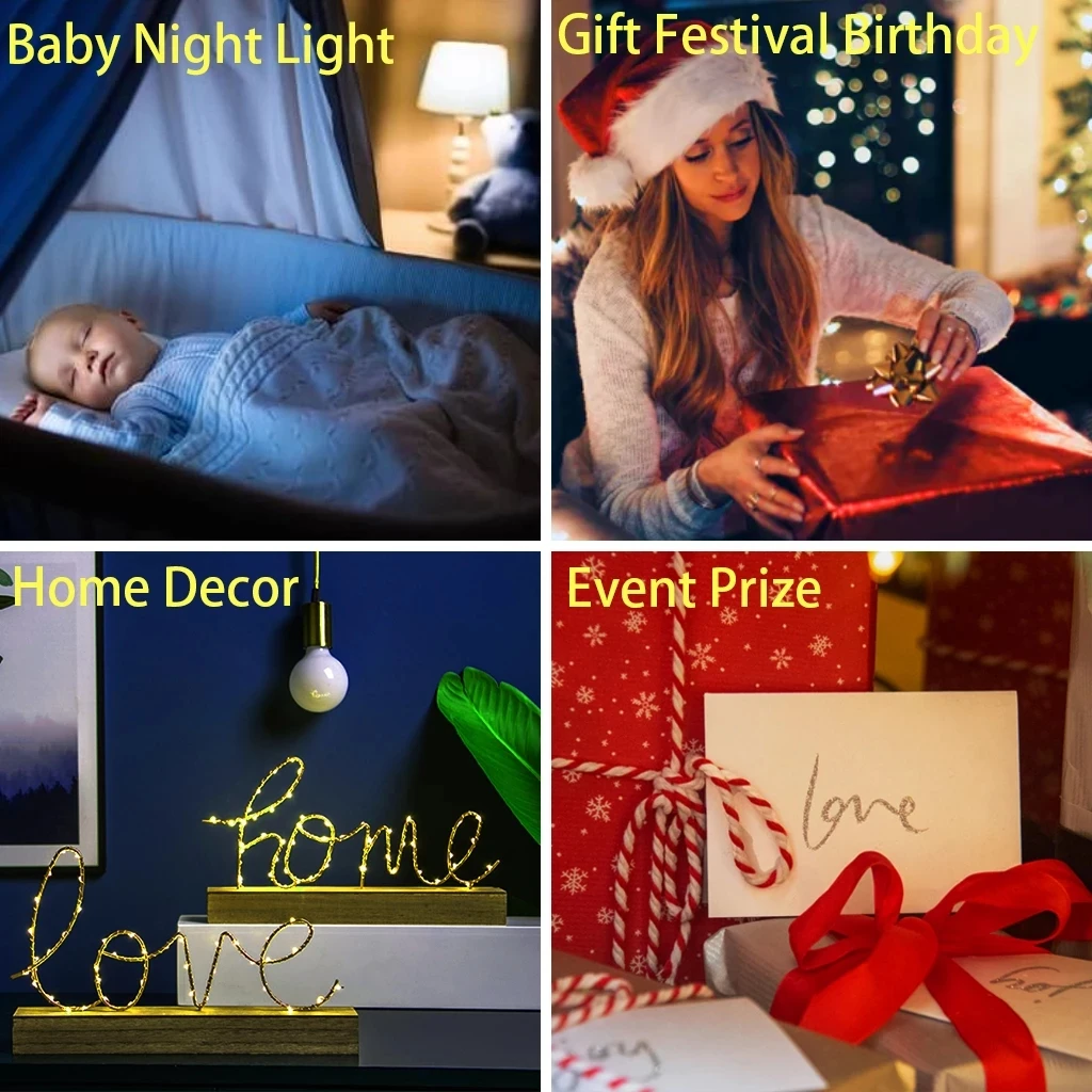 Led Touch Sensor Nightlight for Home Decor Table Lamp 3d Night Anime Letter Design Hunter X Kids Gift | Лампы и освещение