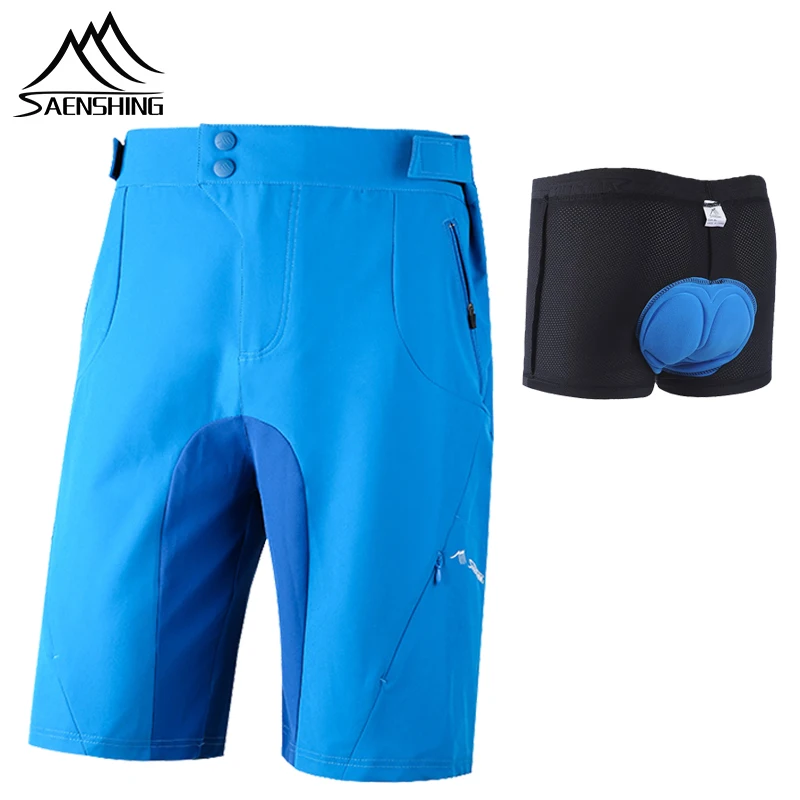 SAENSHING вело шорты для мужчин + гель площадку нижнее бельё девочек мягкий MTB Mountain