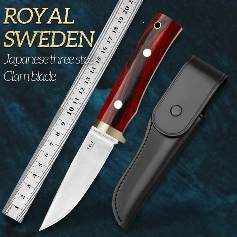 

Стальной нож 3G для выживания на природе, охотничий нож для кемпинга с фиксированным клинком, прямой тактический нож, нож для самообороны, но...