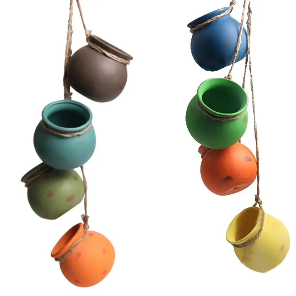 Пеньковая веревка суккуленты цветочный горшок подвесное искусственное