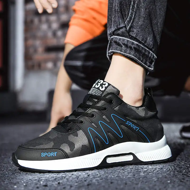 

Мужская спортивная обувь, Искусственная резина, износостойкие мужские спортивные ботинки, черные Us 6,5, белые кроссовки, без шнуровки, теннис...