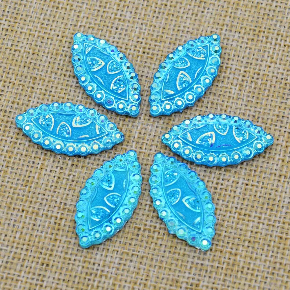 Стразы из смолы BOLIAO 15 х30 мм плоские с кристаллами для домашнего декора 20 шт. | Дом и