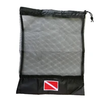 scuba diving drawstring mesh bag snorkel gear mask storage bag for diver swimming beach travel 15 5 x 12 5 inch