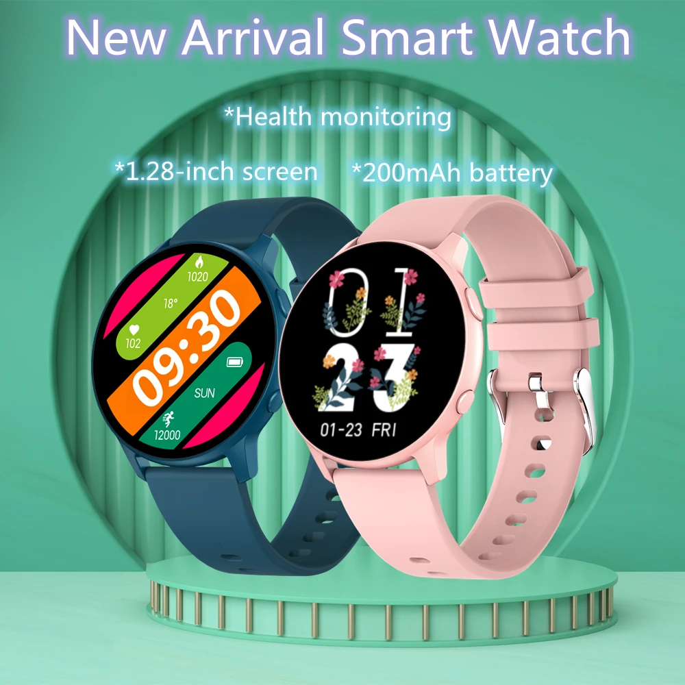 

Женские Смарт-часы MOCRUX KS08 с сенсорным экраном 1,28 дюйма, водонепроницаемые IP68