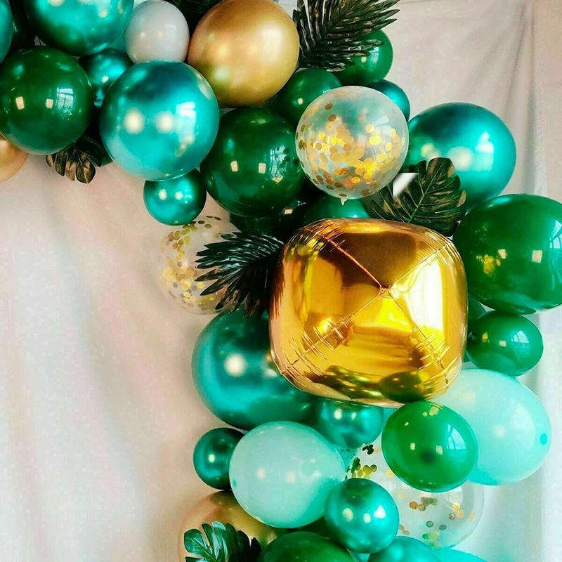 

167Pcs Jungle Safari Theme Party Supplies Green Balloons Garland Arch Kit Birthday Baby Shower Forest Party Christmas