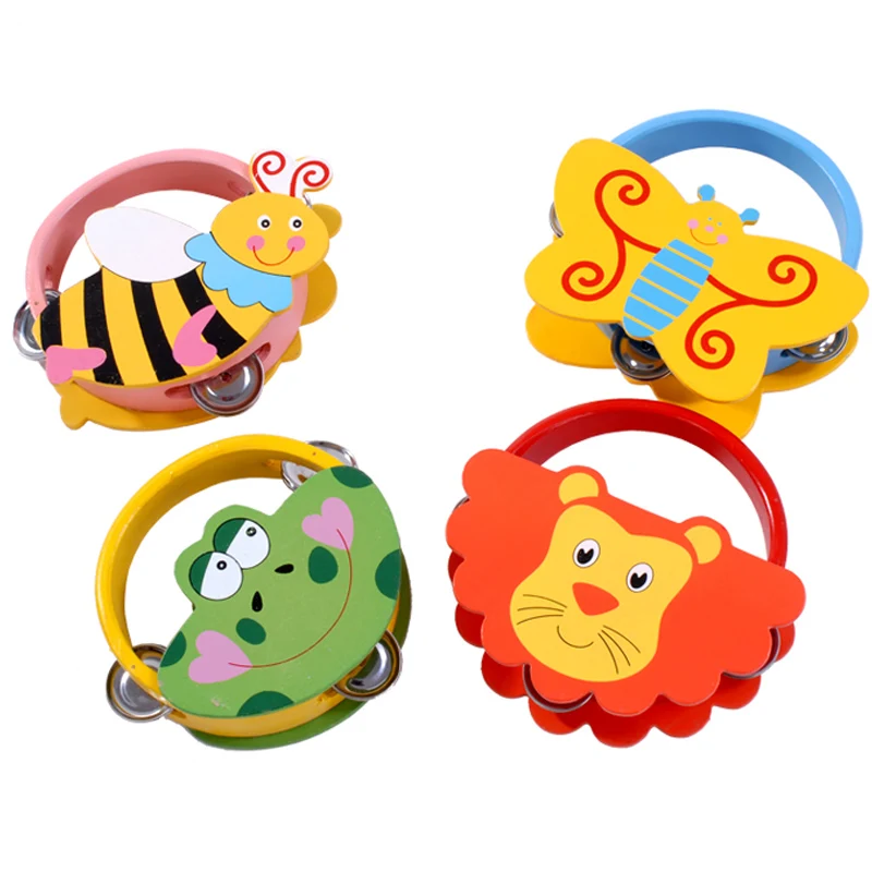 Baby Music Instruments Rattle Bell Maracas Wooden Toddlers Kids Toys Girls Boys 2 to 5 Years Jouet Educatif Enfant images - 6