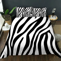 luxury animal theme custom duvet cover pillowcase king queen sizes zebra cows leopard tiger pattern girl boys home bedding set