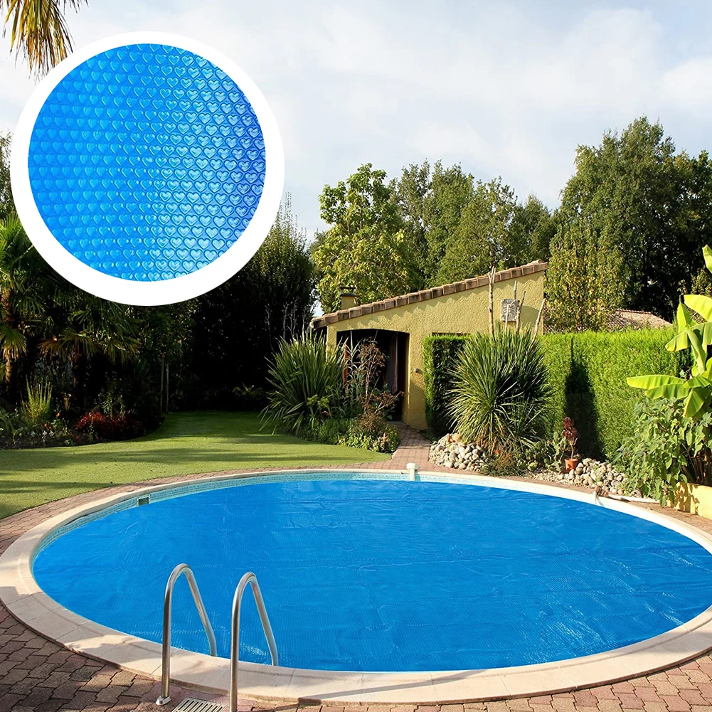 

Pool Cover Swimming Round Pool Solar Waterproof Dust Protector With Rope Insulation Accessor For Home Indoor Outdoor In Summer