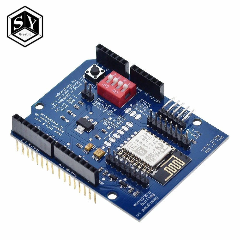 GREAT IT ESP8266 ESP 12E UART wifi беспроводной Щит макетная плата для Arduino UNO R3 схемы модули плат