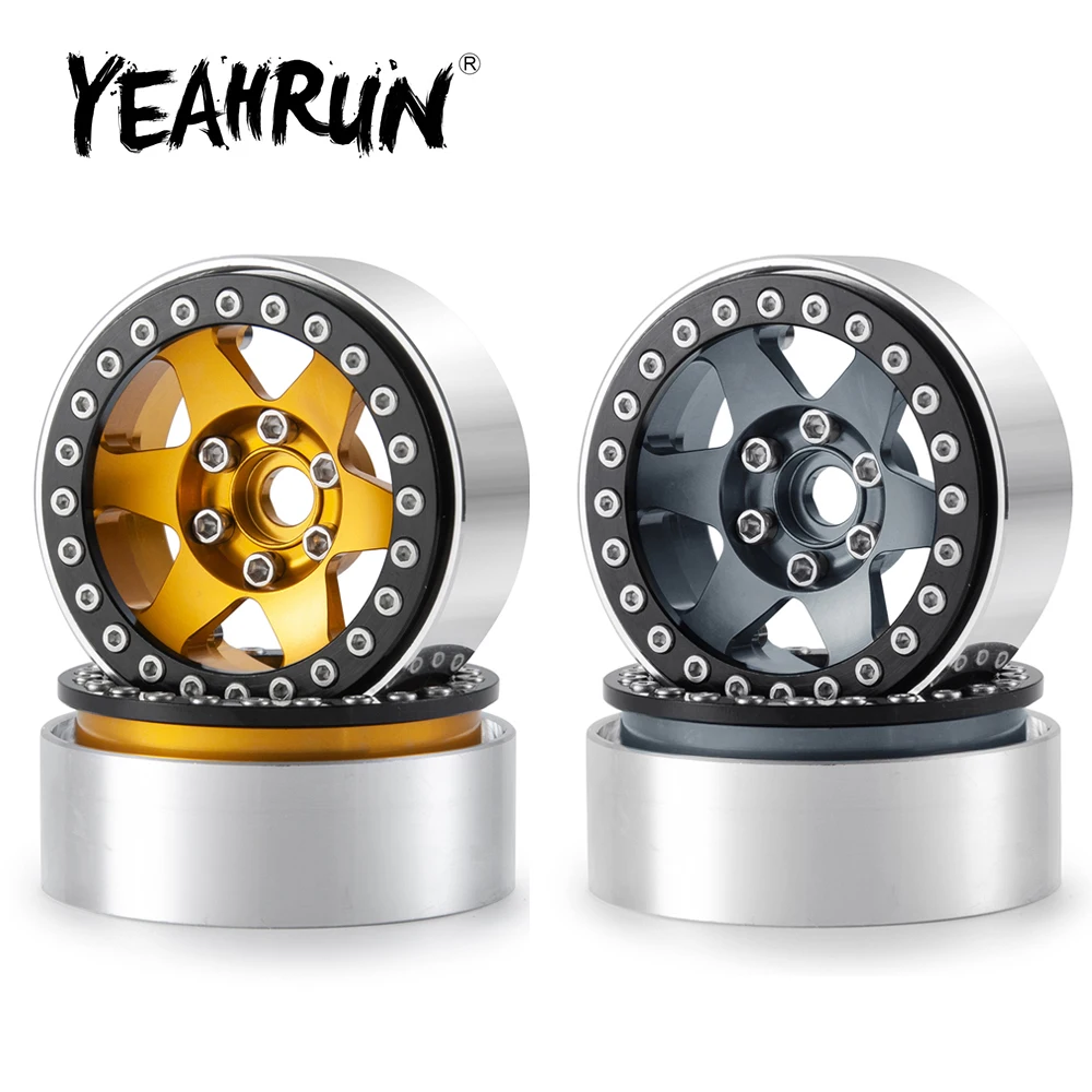

Колесные диски YEAHRUN, ступицы из металлического сплава 1,9 дюйма для осевой модели автомобиля SCX10 CC01 D90 1/10 на радиоуправлении, 25 мм