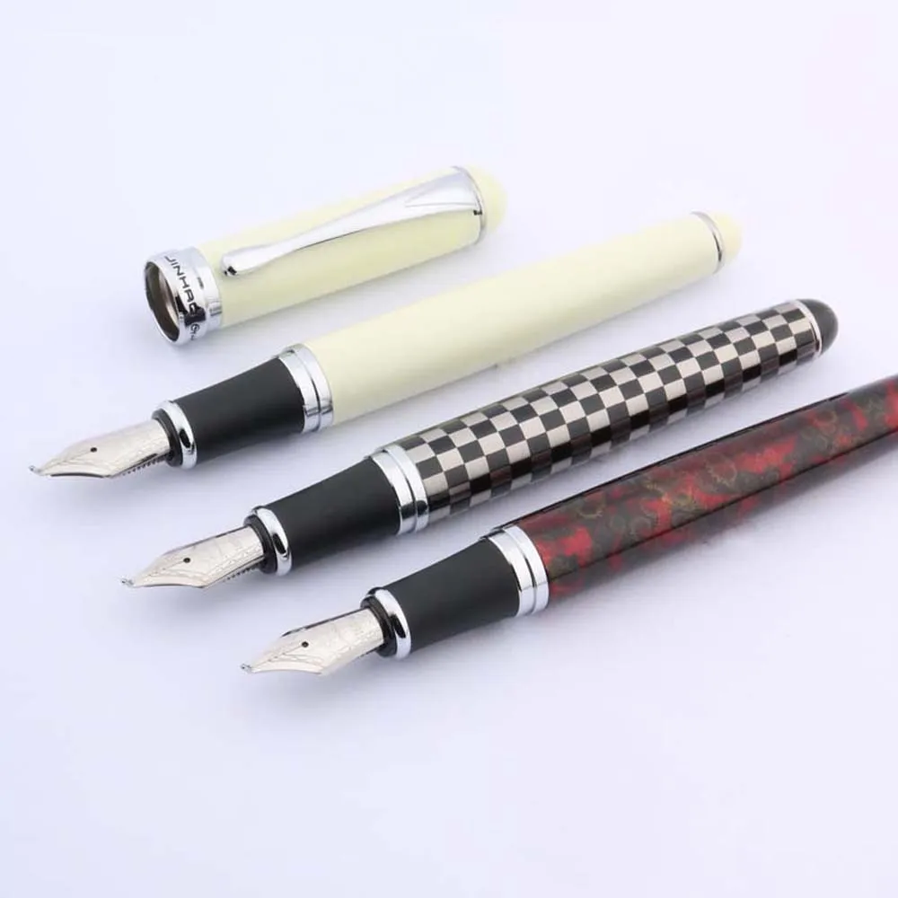 Цзиньхао черный белый квадрат серебристой отделкой шахматная доска перо для