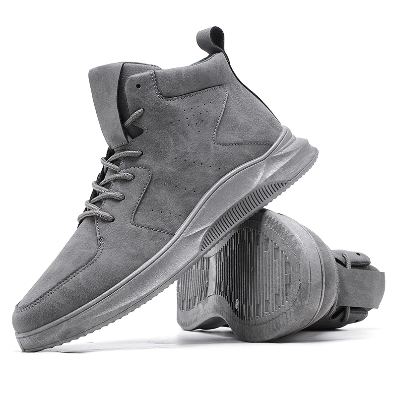 Высококачественная Мужская обувь дышащая мужская со шнуровкой высокие мужские