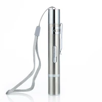 usb rechargeable penlight stainless steel mini led penlight flashlight uv black light waterproof pocket flashlight for pet