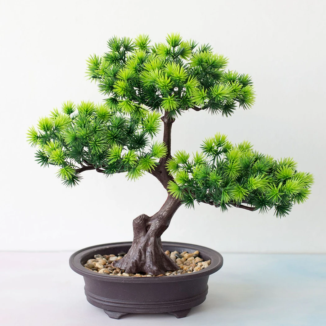 

Decoration Artificial Bonsai Holiday Home Office Ornament Pine Plastic