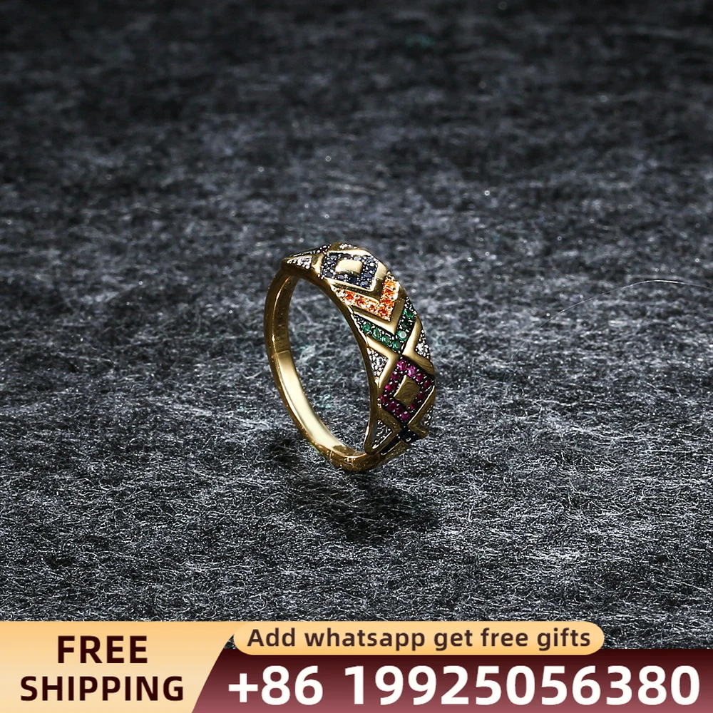 

Модные Простые Кольца с цветным цирконием S925 Стерлинговое Серебро Оригинал 1:1 высокое качество подарок Монако, ювелирные изделия