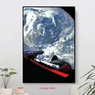 Настенные картины SpaceX Starman, холст для гостиной, спальни, офиса, отеля, квартиры, домашний декор