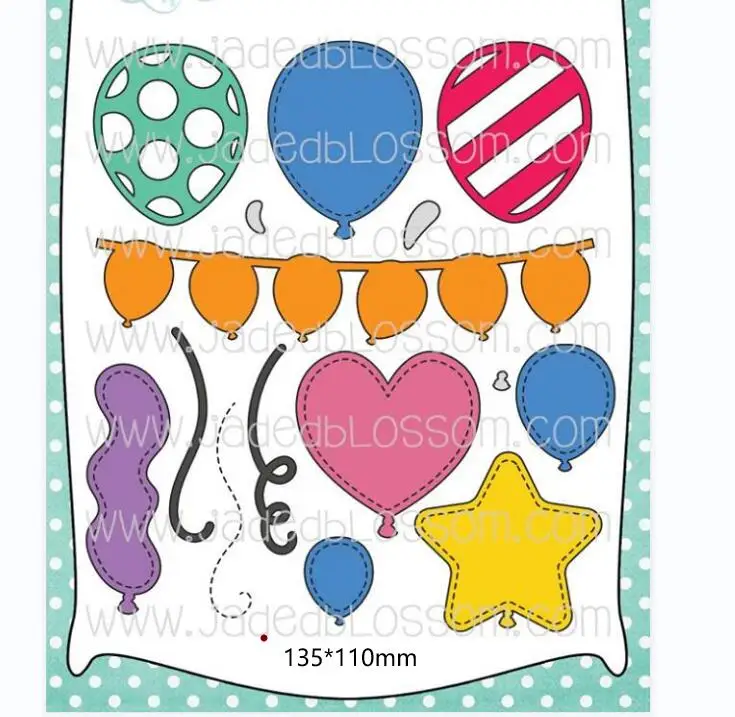 Металлические Вырубные штампы для воздушных шаров форма вырезания карточек